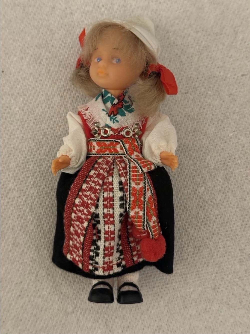 Vintage Swedish Folk Doll Dalarna Allan Flink Åre Costume In Box
